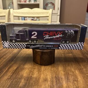 Vintage Chevy Thunder Racing Transporter Diecast NASCAR Hauler Limited Edition